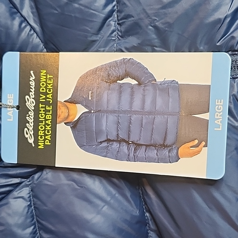 *Eddie Bauer Microlight IV Down Packable Jacket - Picture 5 of 9